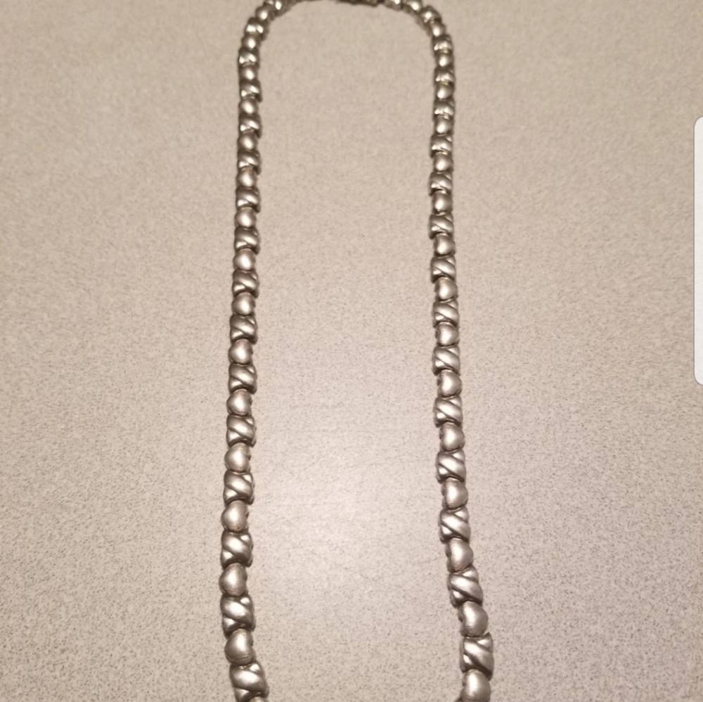 Xo Necklace Stamped